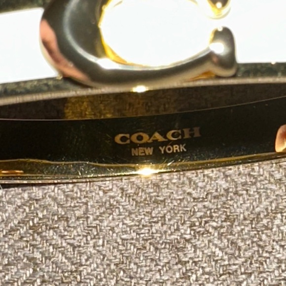 Coach Women's Gold and White Bracelet - Picture 6 of 6